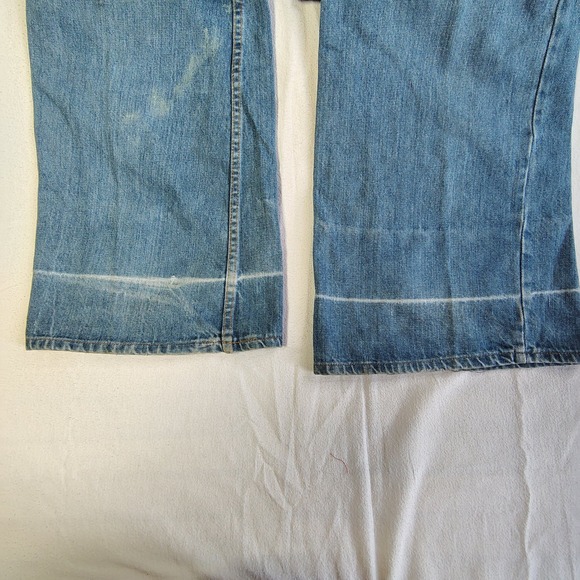 H.A.S.H. Jeans Wide Leg Flare Women 31x36 Blue Vintage High Rise Light Wash - Picture 8 of 16